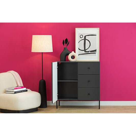 BUFFET VIENE 1 PORTES - 3 TIROIRS