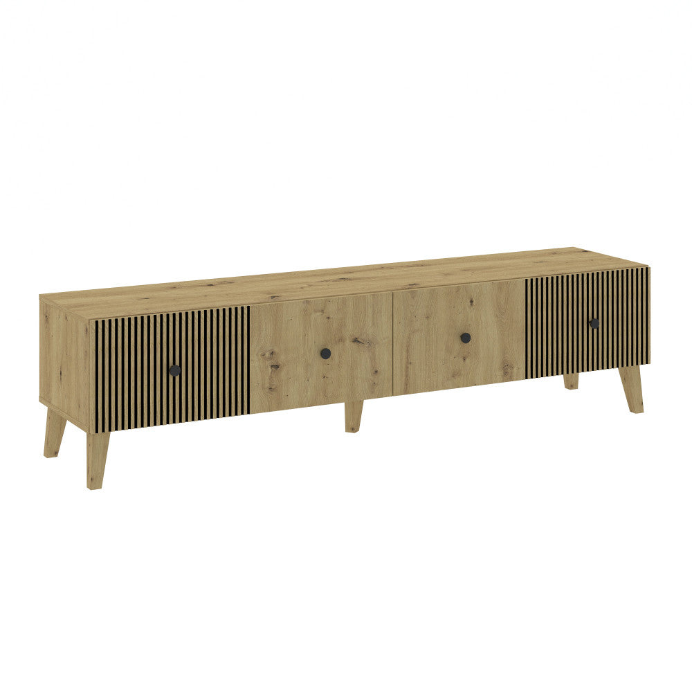 MEUBLE TV BERLO 180 CM - 2 PORTES