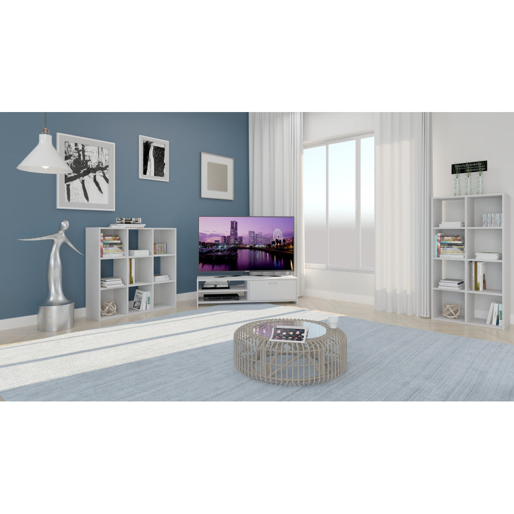 MEUBLE TV CATCHY 135 CM AVEC 1 PORTES ET 2 NICHES