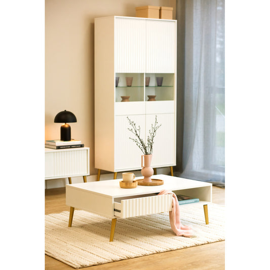 TABLE BASSE BARCELONE - 1 TIROIR - 1 NICHE