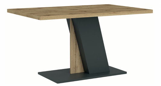 TABLE DE CUISINE BRISTOL RECTANGULAIRE ANTHRACITE AVEC PLATEAU WOTAN