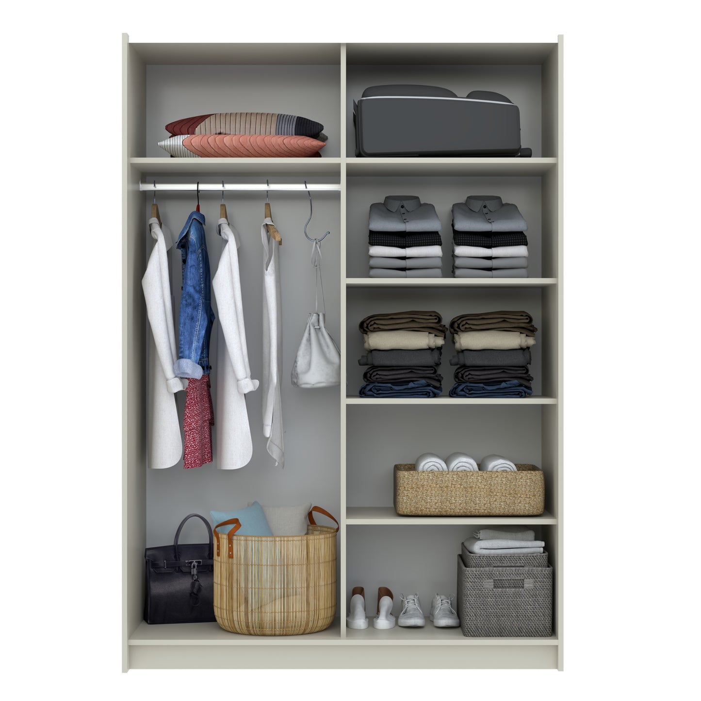 ARMOIRE PORTE COULISSANTE MIROIR LUSE