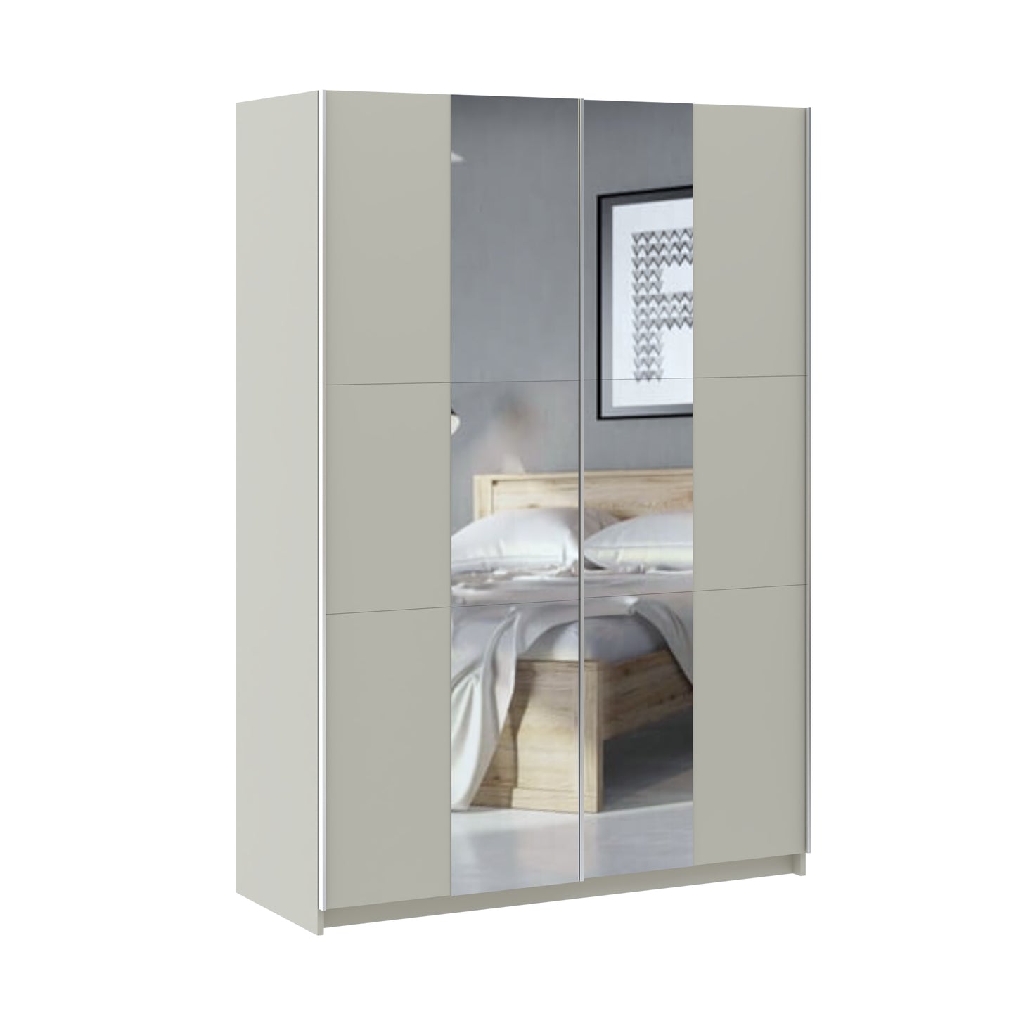 ARMOIRE PORTE COULISSANTE MIROIR LUSE
